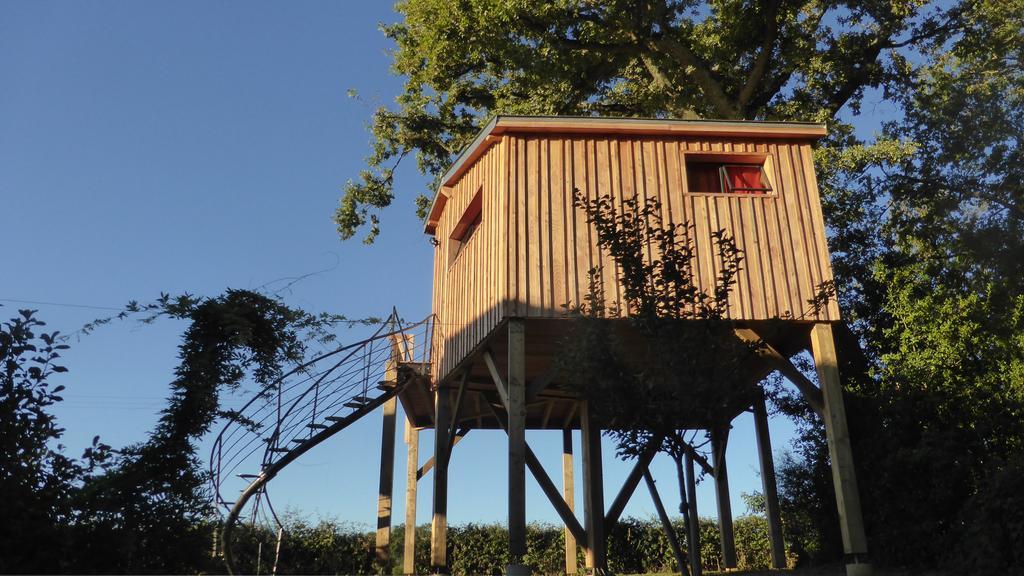 La Cabane Perchee Du Faucon Frechou-Frechet 외부 사진
