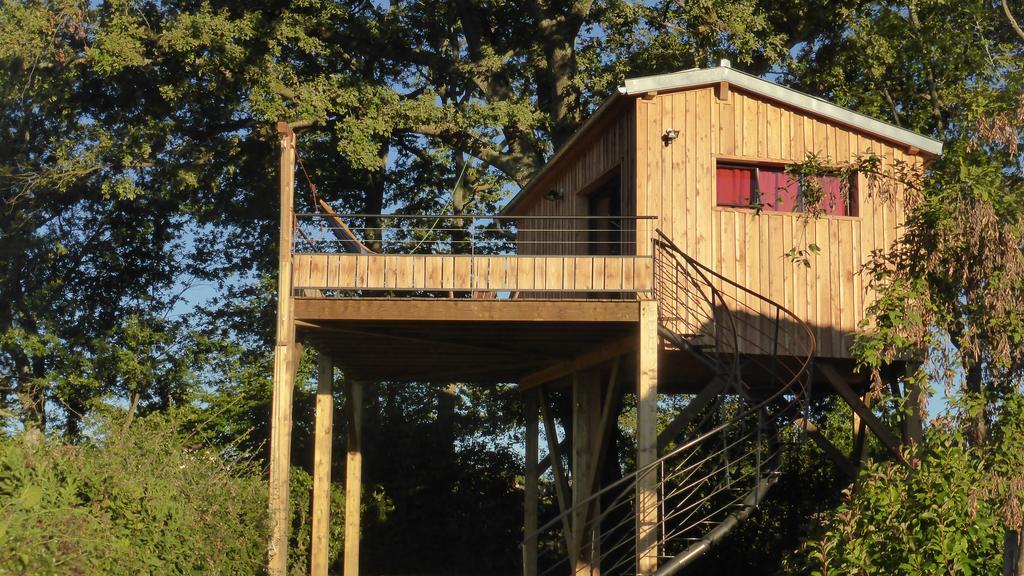 La Cabane Perchee Du Faucon Frechou-Frechet 외부 사진